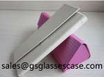 Manual folding eyewear case,PU leather folding spectacle box manufacturer