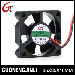 Manufacture selling 12v 3510 green axial cooling fan with fireproof for Intelligent PTZ heat - GNJL3510