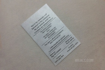 Clothing Wash Care Labels
