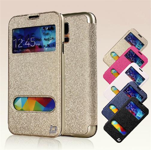 China popular waterproof leather mobile phone cases for Samsung S5