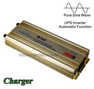 Pure Sine Wave Built-In Charger UPS DC to AC 1000W Power Inverter