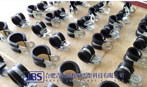 Rubber lined hose clamps
