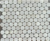 round mother of pearl mosaic tile shell salb - MOP5