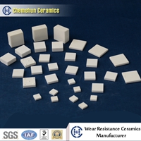 chemshun wear resistant alumina ceramic square mosaic tile as ceramic linings