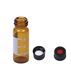 10-425 amber Vials, ptfe/silicone septa
