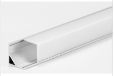 led aluminum corner profile with diffuser for led strip