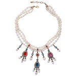 Wholesale Jewelry Women Fashion Pearl Statement Necklace