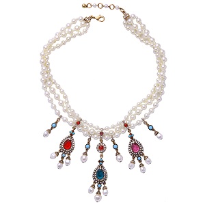 Wholesale Jewelry Women Fashion Pearl Statement Necklace