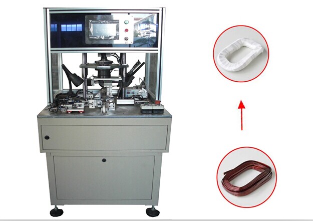 Magnetic field coil belt wrapping machine