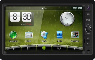 car double din dvd player CAR MULTIMEDIA SYSTEM Quad Core A9 CPU Android 4.2 Car Pad for High Land (DT5205S- 01-H)