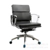 Middle back Aluminum alloy frame manager furniture black office chair executive