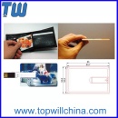 Free Logo Printing Plastic Credit Card Pen Drive with Fast Delivery