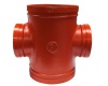 Ductile iron pipe fittings equal reducing paint galvanized cross