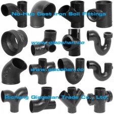 CISPI 301 ASTM A888 No-Hub Cast Iron Soil Fittings for Sanitary and Storm Drain, Waste and Vent Pipes