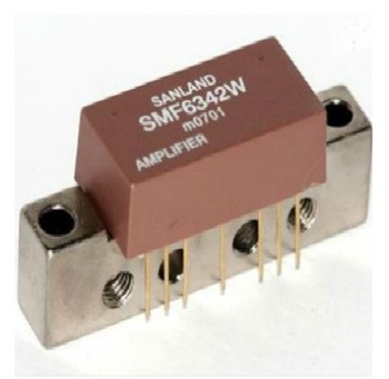 Sanland high quality hot selling low noise 550MHz 24V 35dB catv push pull amplifier hybrid module