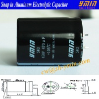 Heat Pump Capacitor Snap in Electrolytic Capacitor for Heat Pump, Refrigerator and Air Conditioner