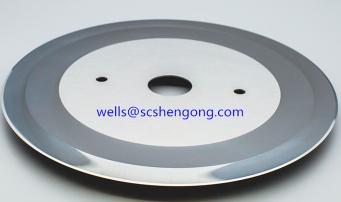 Tungsten carbide blades used on slitting converting and rewinding machines