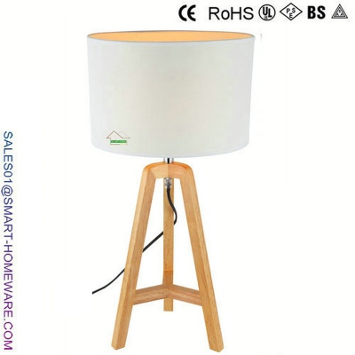 Nordic modern rubber wood table lamp - SH0022