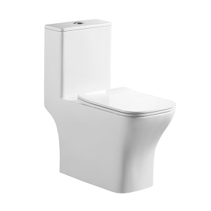 Hot sanitary wares rimless washdown one piece wc ceramic toilet for bathroom