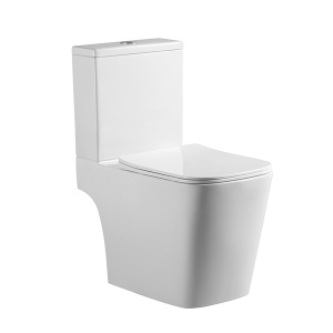 High quality two piece toilet office building ceramic toilet bowl wc