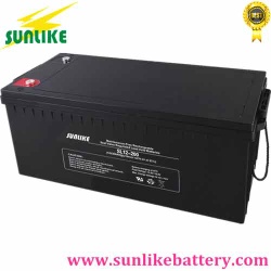 Rechargeable 12V200ah Solar Deep Cycle AGM Battery for Backup System