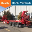 Container sideloader or side loader lifter trailer self loading container lift truck