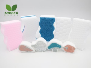 eco friendly 100% polyurethane sponge extra durable melamine sponge magic sponge - HKC1024