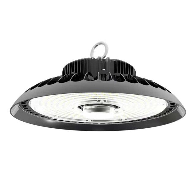 Cost-effective led ufo 100w 150w 200w high bay light microwave switch 170lm/w industrial warehouse lighting