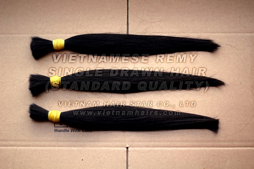 40cm Vietnamese remy single drawn hair
