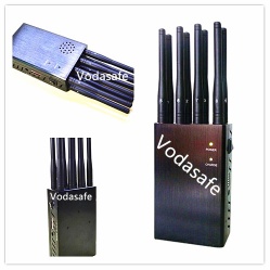 8 Bands Remote Control RF Jammer for All Cellular, GPS, Lojack, Alarm - CPJP8
