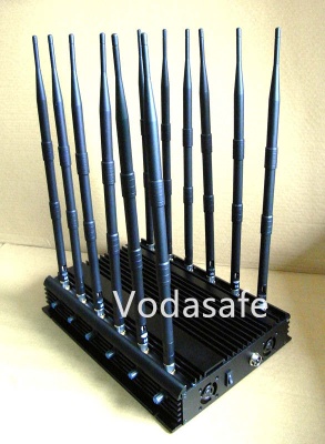 WiFi / 4G Jammers, UHF/VHF Jammers, 2g+3G+Remote Control Audio jammer - CPJ-X12