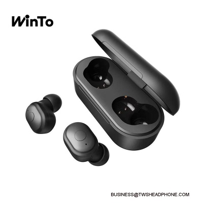 T11 Bluetooth 5.0 wireless earbuds, 6h continuous play for one charge, deep bass crystal clear sound, with portable charging - Cordless Earbuds