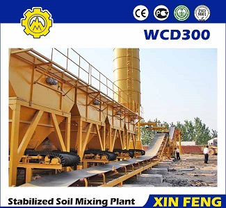 stabilized soil batching plant with belt conveyor