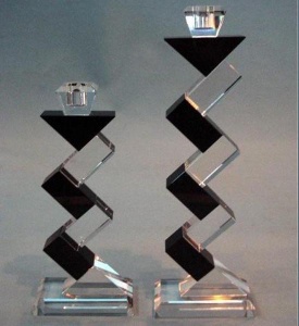 unique design custom crystal votive candle holder