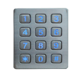 Compact Format Long Stroke kiosk metal industrial keypads Industrial metal keypad with USB PS/2 interface