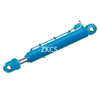 Middle placed welded hydraulic cylinder for earthmoving