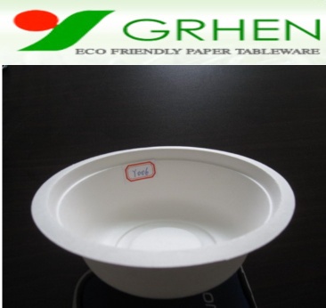 Disposable biodegradable tableware soup bowl