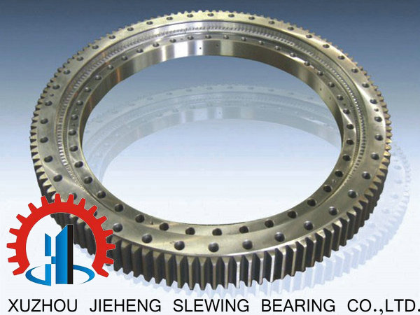 single row four point contact slewing bearing