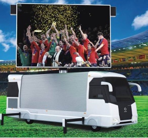Mobile LED Trailer With HD Full Color Display