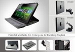 leather case for Blackberry with car mount and back seat holder