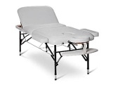 Aluminum massage bed with super strong aluminum legs and wooden frame