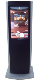 32 inch floor standing touch screen LCD display