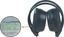 C-2008s c-188s educational wireless headphone/education headphone with fm radio,LCD display