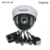 Dome megapixel ip camera for outdoor video surveillance with 4” compact design and support IR-Cut