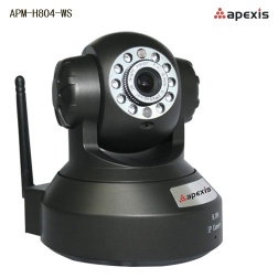 H.264 wireless ip cameraSupport Gmail/Hotmail function and IR-cut9 preset positions monitoring