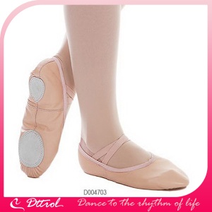 Children and adult soft leather dance ballet shoes