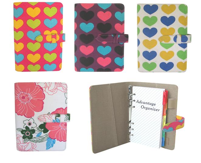 Fabric cover loose leaf note book