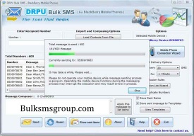 Group SMS Software BlackBerry - Bulk sms group