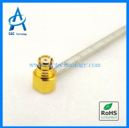 SMP GPO r/a  to SMP RA female 085 semi-flexible coaxial cable assembly