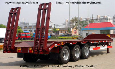 CHINA HEAVY LIFT - Lowbed Trailer / Lowboy Trailer / Flatbed Container Trailer - CHINA HEAVY LIFT